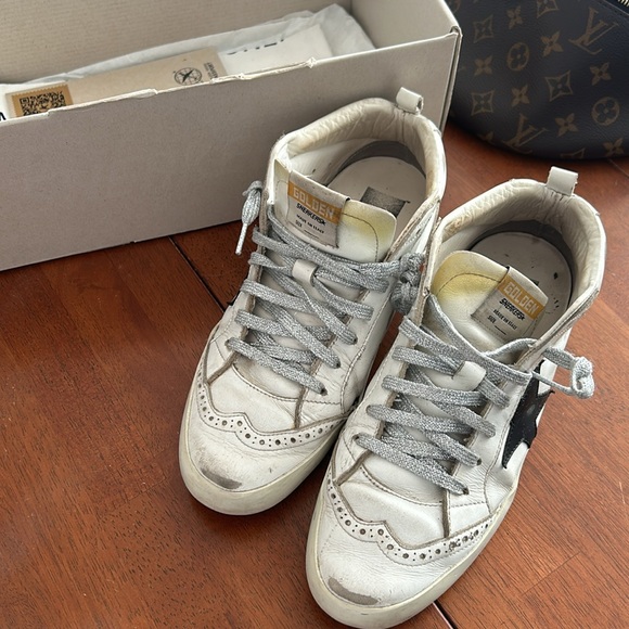 authentic midstar mid star golden goose 38 preowned tennis shoes sneakers - Picture 2 of 16